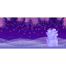Vánoce - větvičky a dárek - čokoláda 100g (6 ks)