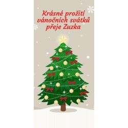 Vánoce - zelený stromeček - čokoláda 100g (6 ks)