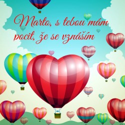 Valentýn - srdce - balóny