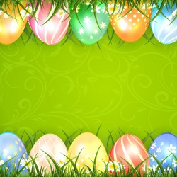 Velikonoce - Vajíčka v trávě