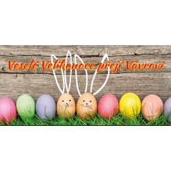 Velikonoce - vajíčka s oušky - čokoláda 100g (6 ks)